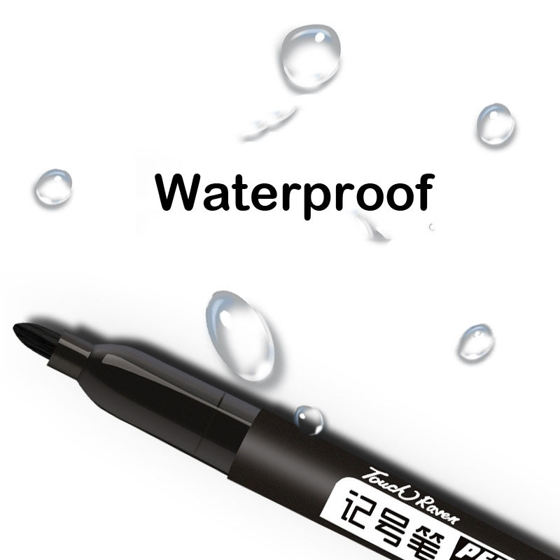 6 kom/set 1,5 mm masne trajne flomastere vodootporne crne/plave/crvene tinte flomasteri s perom Školski pribor Pribor