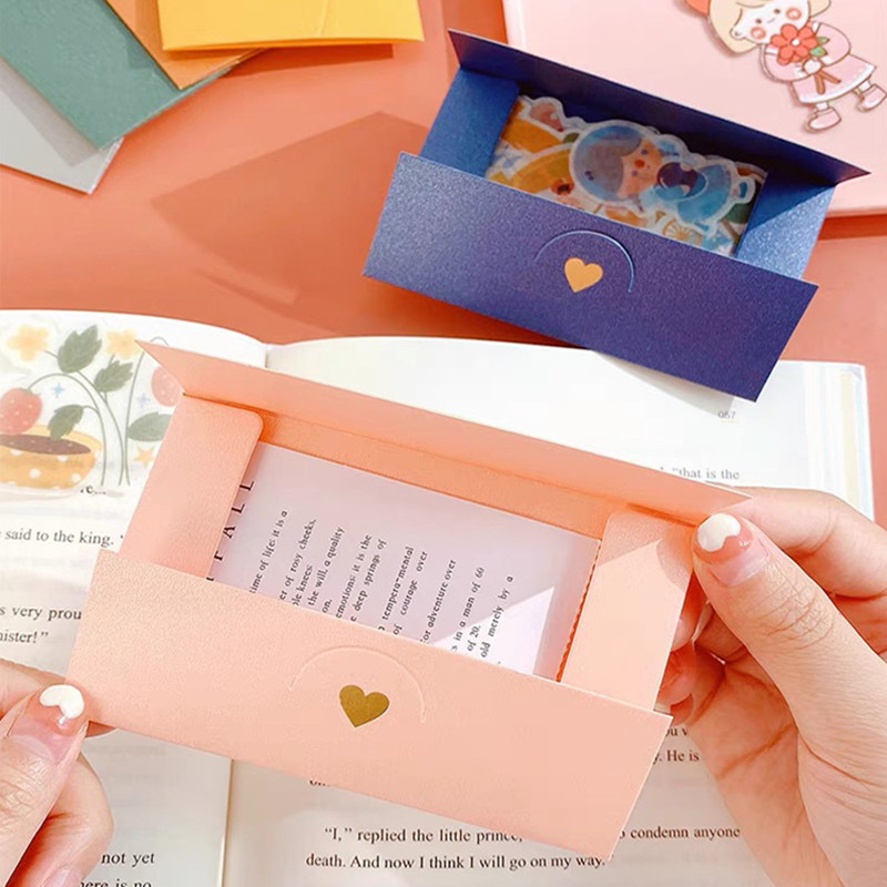 (20 db/tétel) 10,5*7cm Kis üdvözlőlap névjegykártya boríték Forróbélyegző szerelem gyöngyházfényű papír mini borítékok