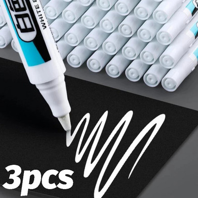 Püsimarkeriga pliiatsid metallile puidule klaaskeraamikale hingeldamise marker õline valge pliiats veekindel rehvi grafiti tööstuslik pliiats