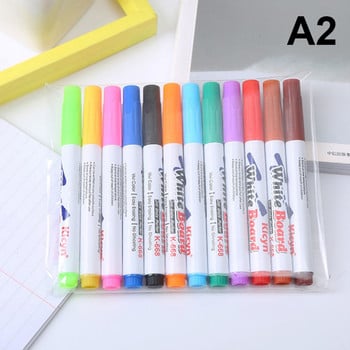 Σετ στυλό ζωγραφικής Magical Water 8/12 Colors Water Floating Doodle Kids Drawing Early Art Education Pens Magic Whiteboard Markers