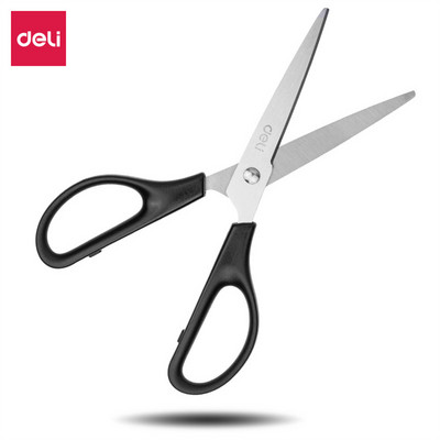 Deli 170mm Foarfece din oțel inoxidabil Rechizite de birou pentru școală Panglică tăiată pentru afaceri Foarfece de croitor Cuțit de bucătărie Instrument de lucru manual pentru studenți