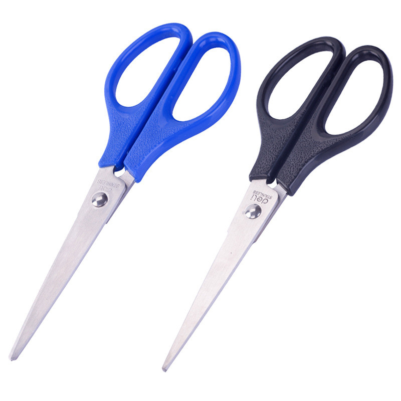 Deli 170mm Foarfece din oțel inoxidabil Rechizite de birou pentru școală Panglică tăiată pentru afaceri Foarfece de croitor Cuțit de bucătărie Instrument de lucru manual pentru studenți