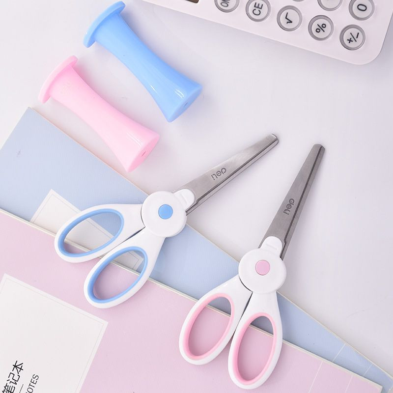 Deli Kawaii Magic Rabbit Mini sigurnosne škare Uredski školski pribor Krojačke kućne škare Alat za rezanje papira Dječji pribor Poklon