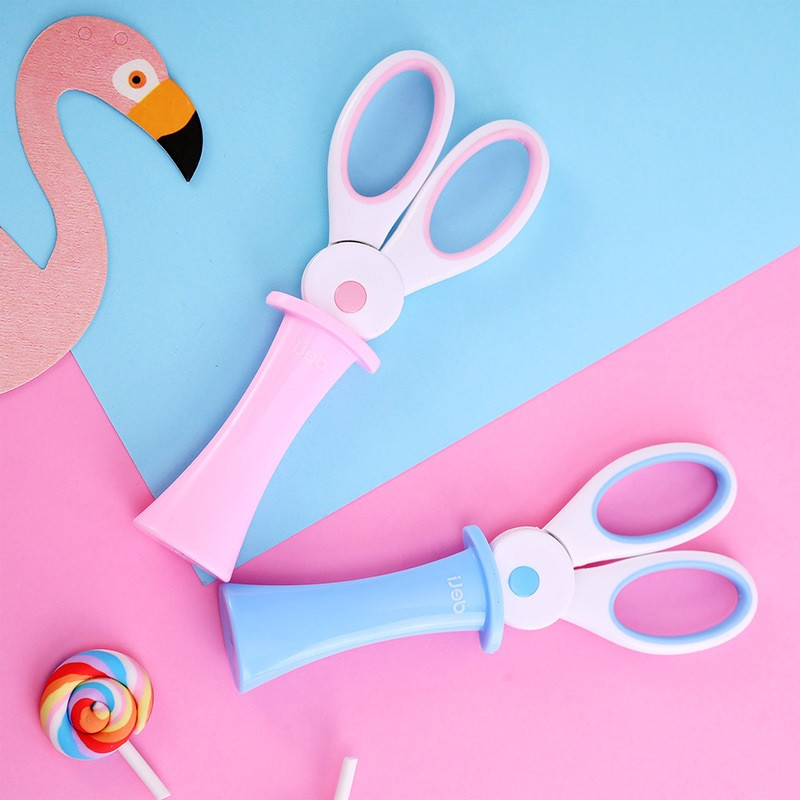 Deli Kawaii Magic Rabbit Mini sigurnosne škare Uredski školski pribor Krojačke kućne škare Alat za rezanje papira Dječji pribor Poklon