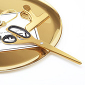 Nordijske asimetrične škare od nehrđajućeg čelika Jednostavan dizajn Zlatne škare Uredske kućne ručke Škare za ručni rad Uredski materijal