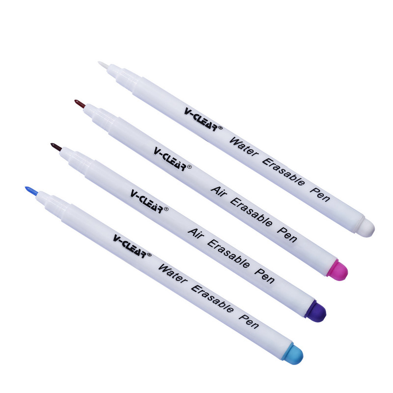 Siuvimo priedai 4 vnt 15,5 cm kratinys Rankdarbiai Vandeniu nutrinami rašikliai Audinio žymekliai Tirpusis kryželiu dygsnio kreida įrankių pieštukas