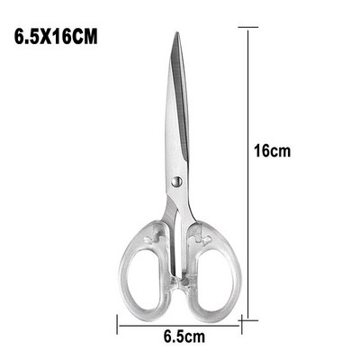 12 cm 14 cm 16 cm 19 cm prozirne škare od nehrđajućeg čelika Alat za rezanje papira umjetničkih rukotvorina Uredski školski pribor Rezač škare