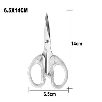 12 cm 14 cm 16 cm 19 cm prozirne škare od nehrđajućeg čelika Alat za rezanje papira umjetničkih rukotvorina Uredski školski pribor Rezač škare