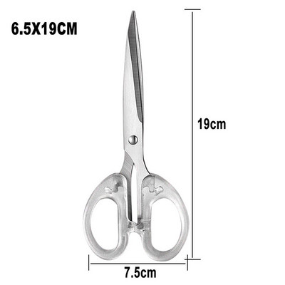 12 cm 14 cm 16 cm 19 cm prozirne škare od nehrđajućeg čelika Alat za rezanje papira umjetničkih rukotvorina Uredski školski pribor Rezač škare