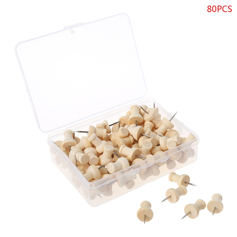 1 doboz fából készült fogas tábla tűk Gombtűk Rajz Fénykép Fali szögek Irodai kellékek 3XUE