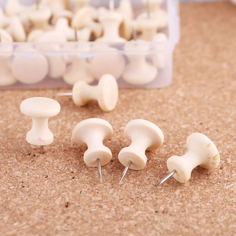 1 doboz fából készült fogas tábla tűk Gombtűk Rajz Fénykép Fali szögek Irodai kellékek 3XUE