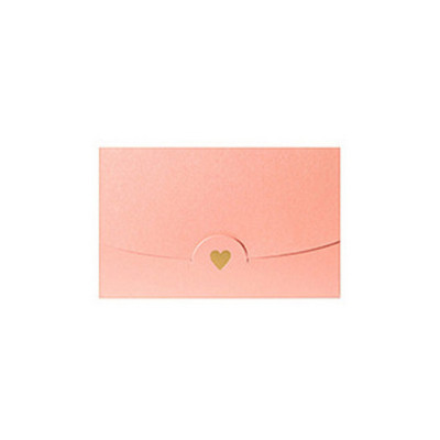 10kom zlatnih omotnica u obliku srca Ljubavna omotnica Šareni papir Poklon kartica Ručno izrađena užad za pisanje Romantično pismo 10*7CM