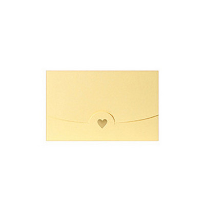 10kom zlatnih omotnica u obliku srca Ljubavna omotnica Šareni papir Poklon kartica Ručno izrađena užad za pisanje Romantično pismo 10*7CM