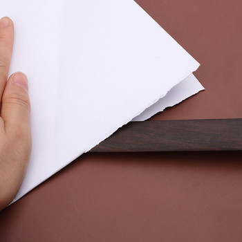 1 бр. Нож от масивна дървесина, дървен нож за хартия, отварачка, автоматичен отскок, опаковане, рязане Направи си сам калиграфски нож за оризова хартия