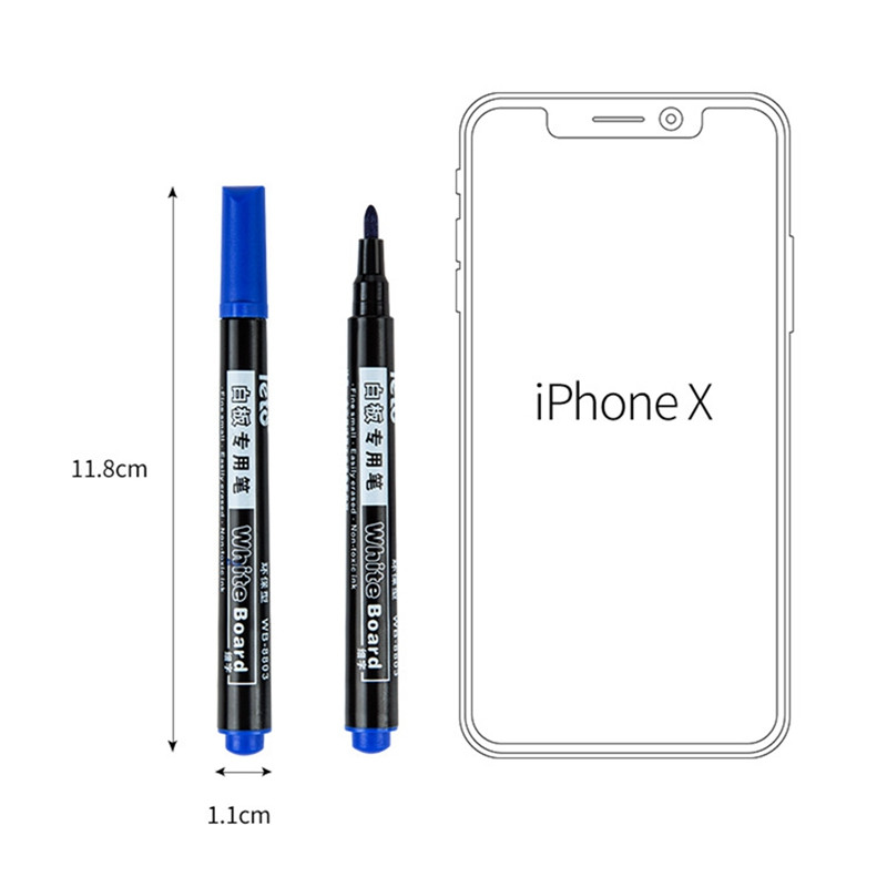 1 vnt. spalvingas, nutrinamas baltos lentos rašiklis, vandens žymeklis, skirtas baltos lentos stiklui, vaikų piešimui biuro susitikimų mokyklos mokytojų žymekliai