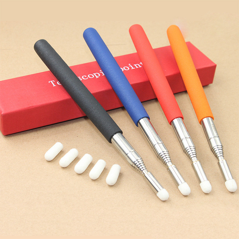 1M rankinis žymeklis, žibintuvėlis, baltos lentos rašiklis veltinio galvutė Teleskopiniai rašikliai Jutiklinis ekranas rašymo lentai Rodyklė Mokytojo rodyklės klasėje