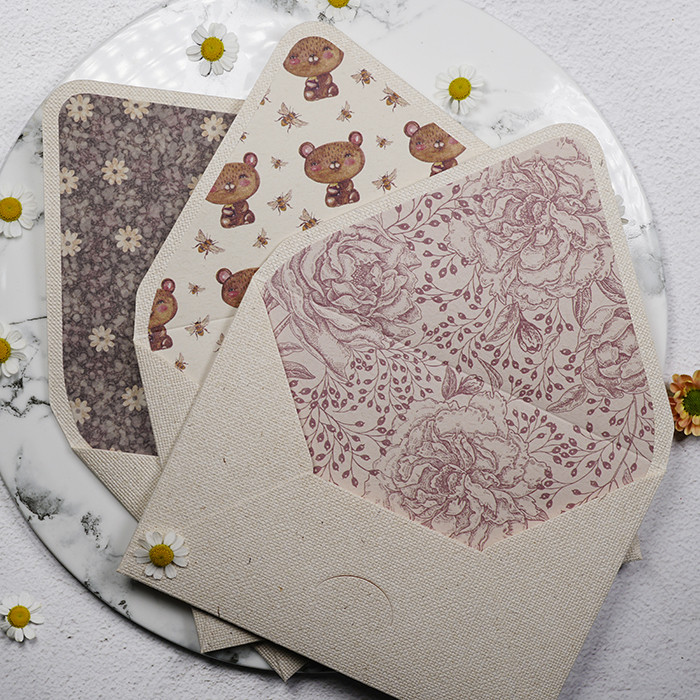 5 kom/set kuverti s utičnicama 200 g lanenih papirnatih omotnica za višenamjenske novčanike, pozivnice za vjenčanje, poklon pakiranje, pohranu kartica