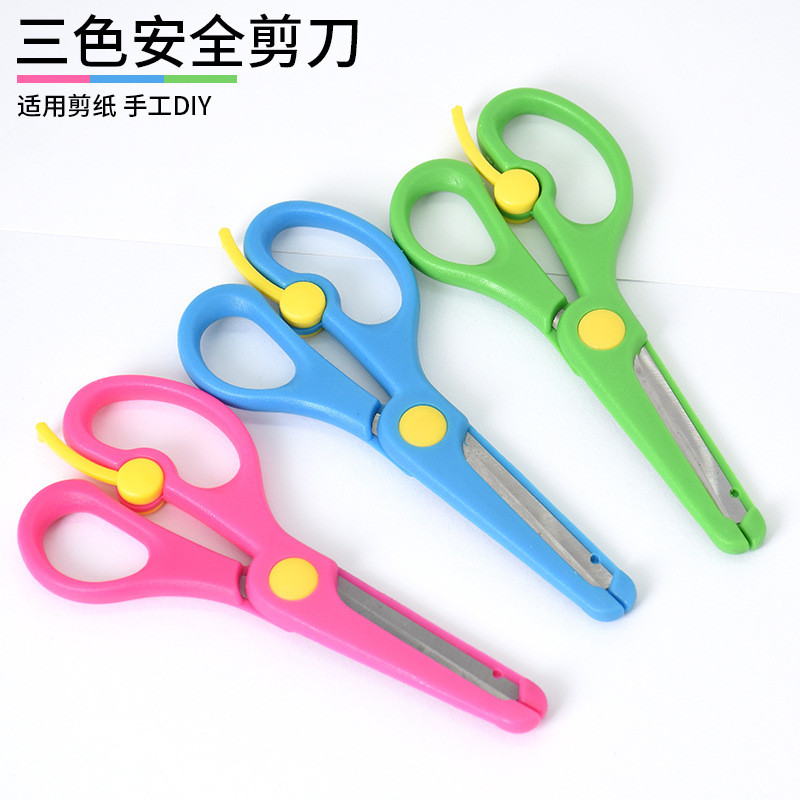 Višenamjenske preklopne škare Plastična ručka od nehrđajućeg čelika Studentski pribor Ručno izrađeni zanati Dječji DIY alat Škare Školske