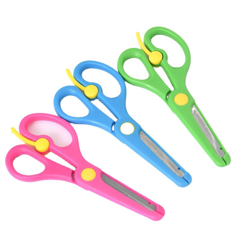 Višenamjenske preklopne škare Plastična ručka od nehrđajućeg čelika Studentski pribor Ručno izrađeni zanati Dječji DIY alat Škare Školske