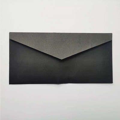 20Pcs Prazne A4 New Vintage Kraft trokut Retro kuverte od goveđe kože Novogodišnje čestitke crne pozivnice za zabavu ručno izrađene 21*10CM