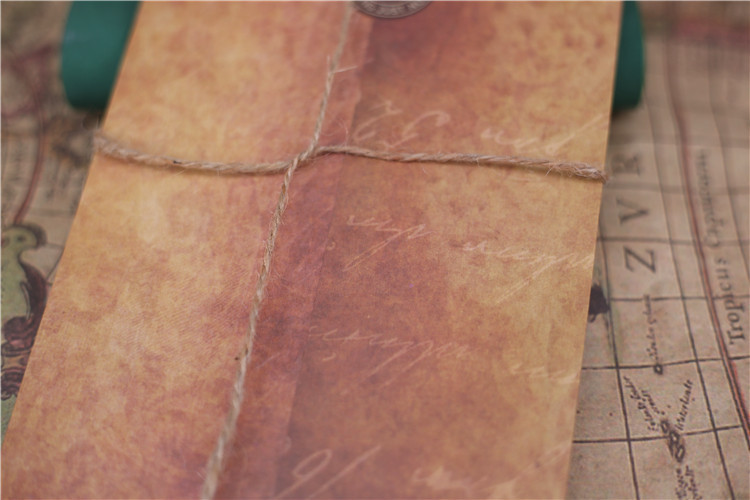 10kom/lot Zadebljana retro tiskana kraft omotnica za pakiranje vrećica br. 5 kreativna omotnica poslovne omotnice Poklon omotnica