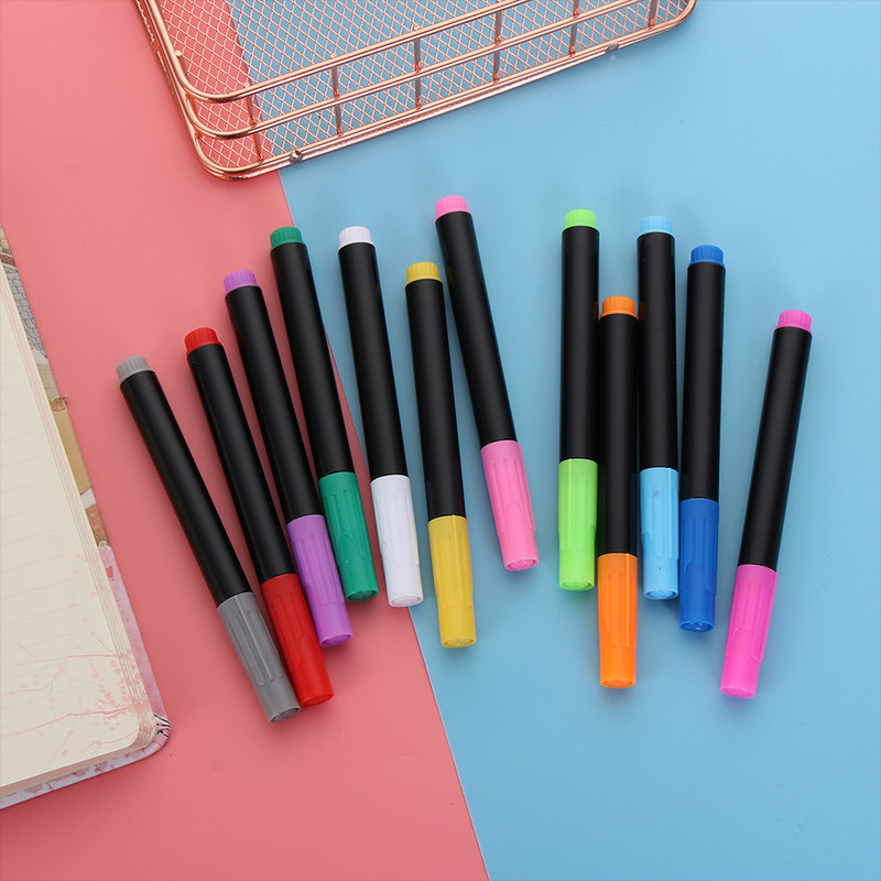 Бяла течна тебеширена писалка, маркер, стъклени прозорци, черна дъска с течно мастило, използвана на черна дъска, рисуване на прозорец, графити, 2023 г. нов