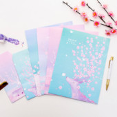 3 omotnice+6 papirnatih pisama Kawaii Jelen šuma Zaglavlje pisma Kreativni pribor Uredski školski pribor Dječja omotnica Vjenčanje