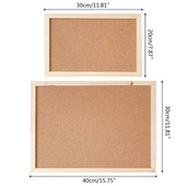 Kamštienos medinė siena pakabinama Pranešimų lenta, rėmelis Pranešimas Pastaba Atmintinės, skirtos namų biuro parduotuvės mokyklai