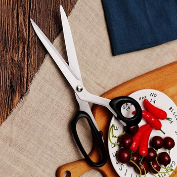 Висококачествен бизнес офис Големи ножици от неръждаема стомана Домашни шивашки ножици Кухненски нож Направи си сам Инструмент за рязане на хартия Канцеларски материали