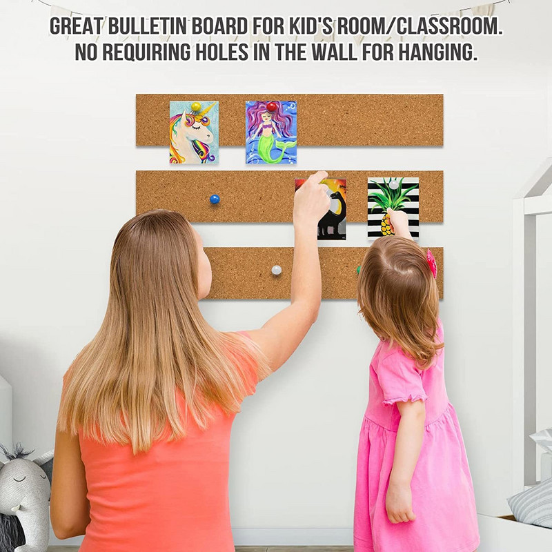 Korktahvliribad seinale, isekleepuvad korgiribad Teadaanne Kleebi Märkmed, fotod, ajakavad Seinamemo sõnumiribad