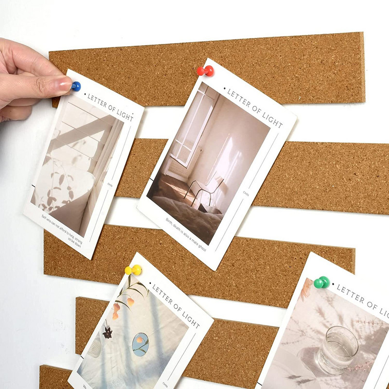 Korktahvliribad seinale, isekleepuvad korgiribad Teadaanne Kleebi Märkmed, fotod, ajakavad Seinamemo sõnumiribad