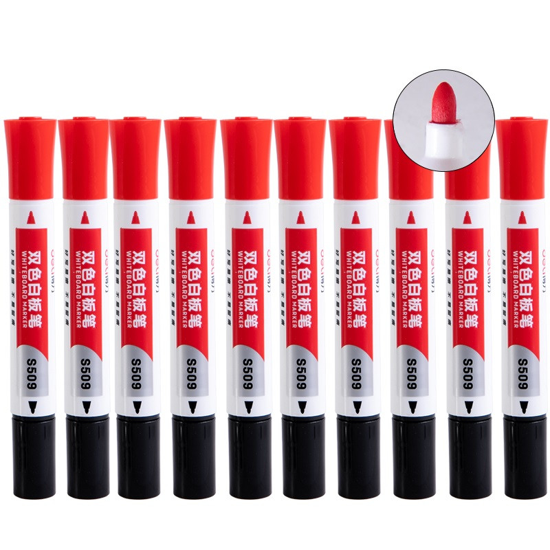 1kom dvije boje Marker za bijelu ploču izbrisiv plava crna crvena bijela ploča staklo Uredski pribor Školski pribor FB702