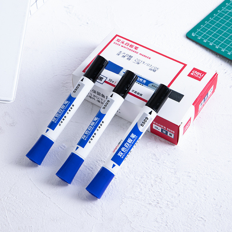 1kom dvije boje Marker za bijelu ploču izbrisiv plava crna crvena bijela ploča staklo Uredski pribor Školski pribor FB702