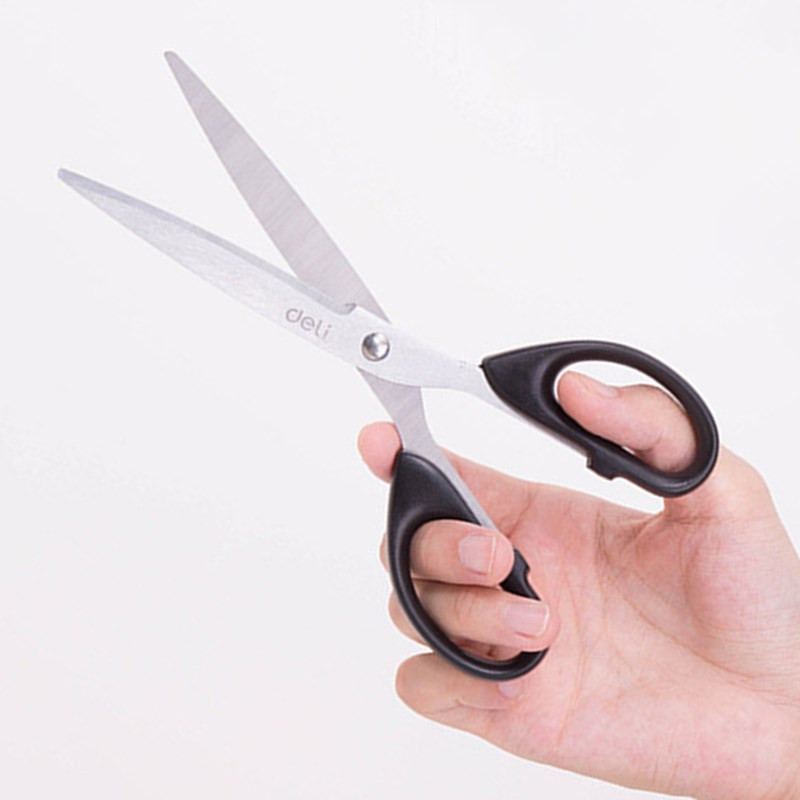 Deli Visokokvalitetni nehrđajući čelik Velike škare Poslovni ured Kućne krojačke škare Kuhinjski nož Rezač Alat za rezanje Pribor