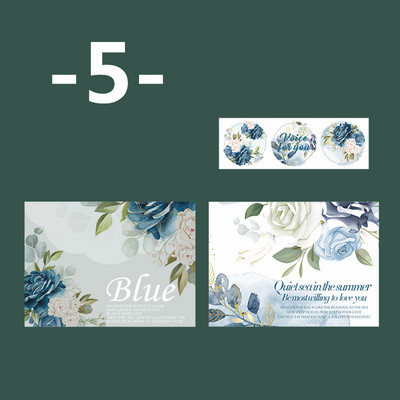 Mr. Papir 6 stilova Kuverte od kraft papira od dva materijala za set vintage prekrasnih naljepnica s porukama