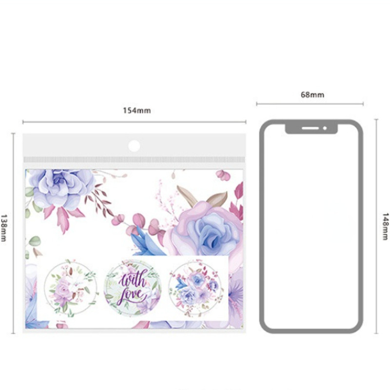 Mr. Papir 6 stilova Kuverte od kraft papira od dva materijala za set vintage prekrasnih naljepnica s porukama