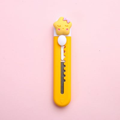 1kom simpatičnog pomoćnog noža s crtanim filmovima, prijenosni rezač papira u boji Fruit Star, otvarač za pisaći pribor za pakiranje ekspresne kutije A7120