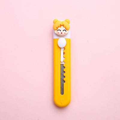 1kom simpatičnog pomoćnog noža s crtanim filmovima, prijenosni rezač papira u boji Fruit Star, otvarač za pisaći pribor za pakiranje ekspresne kutije A7120