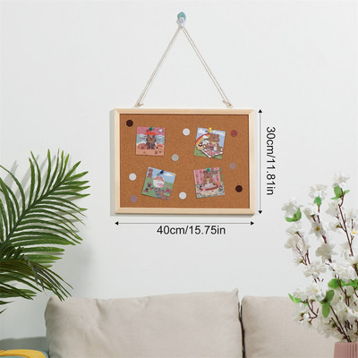 1Set 11x15in zidna drvena oglasna ploča Uokvirena Memo Vision ploča za mali kućni školski ured Foto zidna dekorativna uporaba