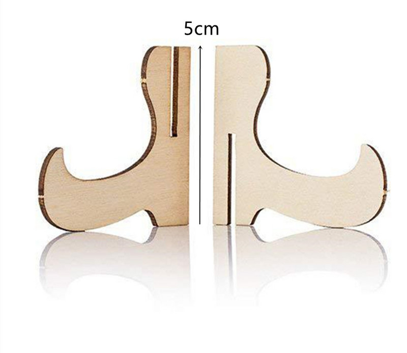 10Pcs/set Kreativna mini drvena ukrasna tabla Svadbena zabava Ploča za pisanje poruka Stolni stalak Višenamjenski ukras