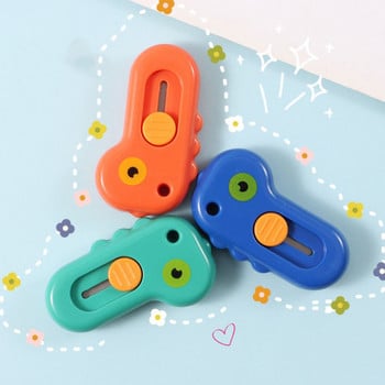 1 τεμάχιο Kawaii Mini Pocket Dinosaur Art Utility Knife Express Box Knife Paper cutter Craft Refillable Blade Stationary