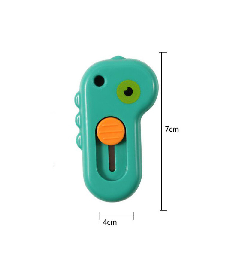 1 брой Kawaii Mini Pocket Dinosaur Art Utility Knife Express Box Knife  Paper Cutter Craft Wrapping Refillable Blade Канцеларски материали 