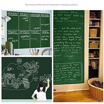 Επαναχρησιμοποιήσιμα αφαιρούμενα αυτοκόλλητα μαυροπίνακα από PVC Αφαιρούμενος πίνακας μηνυμάτων βινυλίου για παιδικό δωμάτιο στο σπίτι Διακόσμηση πόρτας