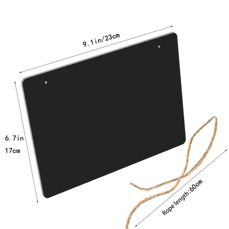 Ρουστίκ μαυροπίνακας κρεμαστά διπλής όψης για τυπικό πίνακα μηνυμάτων με κιμωλία