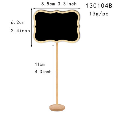 1-10 vnt mini dažų medienos lenta maža medinė kreida lenta Vestuvių virtuvė Restorano iškabos Rašymo pranešimas