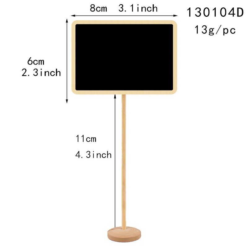 1-10 vnt mini dažų medienos lenta maža medinė kreida lenta Vestuvių virtuvė Restorano iškabos Rašymo pranešimas
