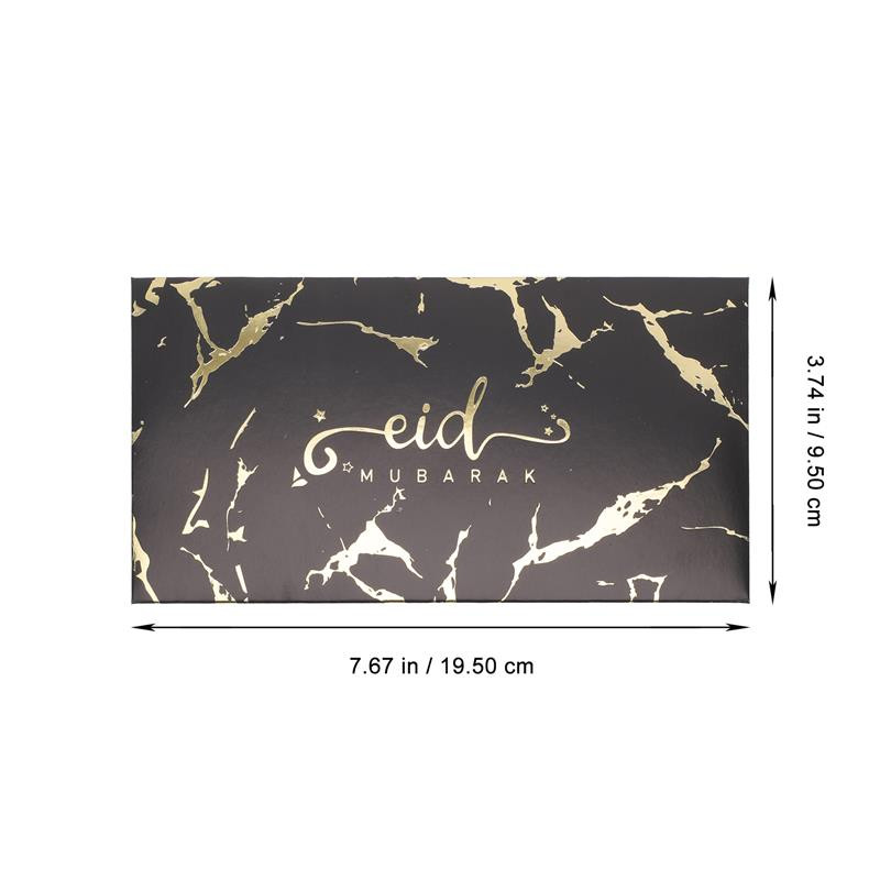 10 tk Eid Mubarak kullatud ümbrikud kingiraha ümbrikud šikid paberümbrikud moslemi islami ümbrik ümbrikukott Rahakott