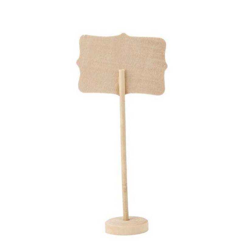 Drvena ploča s tablicom od 10 komada Mini drvena oglasna ploča s porukama Stol Dekoracija za vjenčanje Napišite informacije