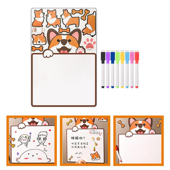 1 Set To Do List Planner Board Schedule Board Erasable Planning Board Message Magnetic Board 1pc Dry Erase Board and 8pcs Pens