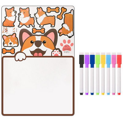 1 Set To Do List Planner Board Schedule Board Erasable Planning Board Message Magnetic Board 1pc Dry Erase Board and 8pcs Pens